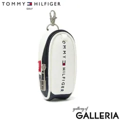 トミー ヒルフィガー ゴルフ ボールポーチ ブランド ボール ポーチ 小物入れ 小さめ 自立 TOMMY HILFIGER GOLF メンズ 小物 入れ 合皮 ミニポーチ ボール入れ 2個 ファスナー FACE THMG5SE2