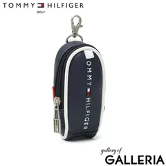 トミー ヒルフィガー ゴルフ ボールポーチ ブランド ボール ポーチ 小物入れ 小さめ 自立 TOMMY HILFIGER GOLF メンズ 小物 入れ 合皮 ミニポーチ ボール入れ 2個 ファスナー FACE THMG5SE2