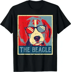 送料無料  100%コットン ファッション ビーグル オバマ ポスター ビンテージ動物 ペット ハウンド 犬 ギフト 熱転写3Dプリント メンズ　レディース おもしろい 半袖 パロディ　Tシャツ