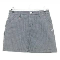 パーリーゲイツ スカート ダークネイビー×白 格子柄 レディース 2(L) ゴルフウェア PEARLY GATES