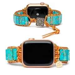 [ケープディアブロ] Watch 用 バンド 天然石 ブレスレット 49/46/45/44/42/41/40/38mm 対応 【Ultra 3-1 Series 11-1 SE 3-1】 交換ベルト レッシー リストバンド レディース ハンドメイド ストラ