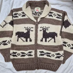 Chieftain ハンドニット ディノ カウチン ニットジャケット L