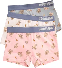 FARFADET ジュニア ボクサー パンツ ガールズ インナー ショーツ 下着 女の子 小学生 中学生 高校生 3枚セット (くまセット,  M)