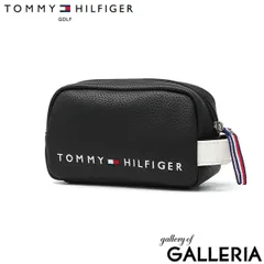トミー ヒルフィガー ゴルフ ゴルフポーチ ブランド ポーチ メンズ 小物入れ 小さめ 自立 TOMMY HILFIGER GOLF 小物 入れ 合皮 ボール入れ ラウンドポーチ ミニポーチ FACE THMG1FBH