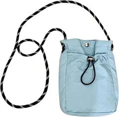 FARFADET スマホ ショルダー 携帯 ポシェット ミニ ポーチ ポケット サコッシュ 男女兼用 縦型 メンズ レディース 軽量 (ブルー)