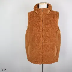 1431アンダール/レディース/ボアジップアップベスト/66サイズ