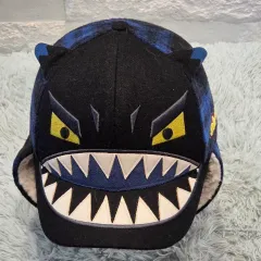 L9-2:エルスチンコ MONSTER Rab(ラブ) キャップ ブルー CHECK OSFA (54 58cm)