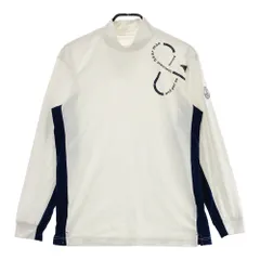 サイズ：L AND PER SE アンパスィ 2023年モデル モックネック 長袖Tシャツ  ホワイト系 [240101573880] ゴルフウェア メンズ ストスト