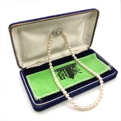 未使用 保管品 あこや真珠 本真珠 パール ネックレス 6mm シルバー刻印 ネックレス レディース アクセサリー 冠婚葬祭 c172