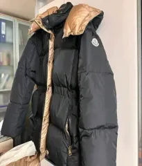 モンクレール ブラック/GOLD レディース ダウン