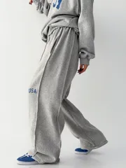 両面起毛USAペンツ)秋新作 ワイド デッキ トレーナー シャーリングジョガー 起毛 ISTJ VENDING MACHINE Ver. PT