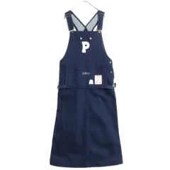 ✨新品／タグ付き／PINK HOUSE ／エプロン ／ベア／クマ／デニム／フリル ♡くまちゃんのエプロンタブリエとワイドパンツのコーデ。♡by