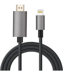 HDMIケーブル iPhone HDMI変換ケーブ ル 1mセット Digital AV変換アダプタLightning ライトニング 変換アダプター 電源不要 設定不要 同画面テレビ接続