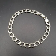 シンプル 喜平チェーン スタイリッシュ 定番 925 シルバー ヴィンテージ ブレスレット 銀 メンズジュエリー Y22-R