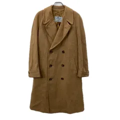 90s イングランド製 Aquascutum コート L～ ブラウン系 アクアスキュータム ダブルボタン ロング丈 アウター 冬物 a711-6724