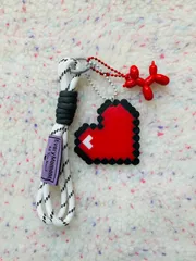 パラコードチャーム(レッドハート)