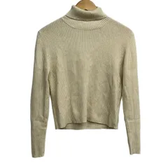 HANAE MORI(ハナエモリ) 長袖セーター サイズ38 M レディース - アイボリー タートルネック