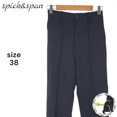 【美品】Spick and Span  スピックアンドスパン ストレートパンツ ブラック セミフォーマル 38