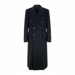 14Ⅼ1《美品》 DOLCE&GABBANA ドルチェアンドガッバーナ カシミヤ ダブルフェイスロングコート サイズ46 ブラック CASHMERE LONG COATt18rのサムネイル