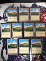 kwq8 35 平地/Plains アイスエイジ 10枚 型番統ー まとめ 人気絵柄 基本土地 大量 ICE 英語版 EN MTG