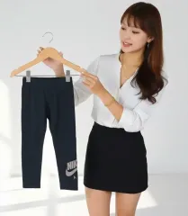 NIKE ナイキ キッズ ブラック ロゴ レギンス（8-10歳）