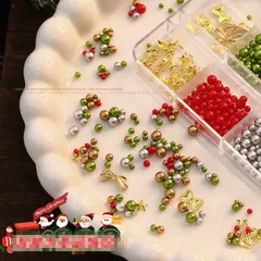 クリスマスネイルパーツ デザイン豊富なミックスストーン 付け爪/マニキュア用 デコレーション