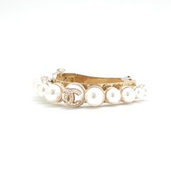 CHANEL バレッタ ココマーク ラインストーン カラーストーン C21 P