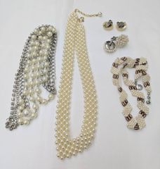 パール アクセサリー まとめ売り 12 真珠 5粒 パール ネックレス Yamashita-Pearl 4.5-5.5mm アクセサリー