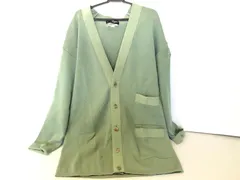 サルヴァトーレフェラガモ  Salvatore Ferragamo カーディガン ニット グリーン XS ヴィンテージ 古着 イタリア