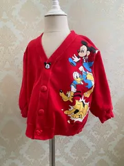【Size 95】vintage ミッキー ドナルド プルート カーディガン DIA CLUB