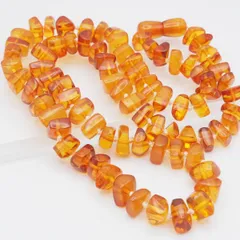 J567 琥珀 コハク アンバー ネックレス デザイン