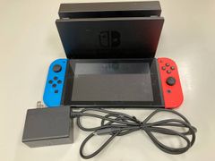 Nintendo Switch 本体 青/赤 ACアダプター付き - メルカリ