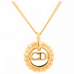 ディオール ネックレス CDロゴ ラウンド Aランク di4509er