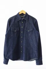 【中古】クロムハーツ CHROME HEARTS クロスボールボタン クロスパッチ デニム ウエスタン シャツ S ☆AA★ 250615 クロムハーツ CHROME HEARTS DENIM WESTERN クロスボールボタン クロス