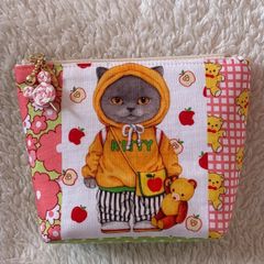 ハンドメイド ころりんミニミニポーチ コヤンイサムチョン☆両面ルミ