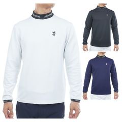 アドミラルゴルフ シャツ モックシャツ メンズ 長袖 モックネック 速ポカ ストレッチ 吸湿発熱 裏起毛 ゴルフウェア ブランド ロゴ 無地 ADMA591 Admiral golf アドミラルゴルフ シャツ モックシャツ メンズ 長袖 モックネック 速