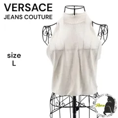 ヴェルサーチェ アメリカンスリーブ ミニマムニットタンクトップ L