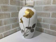 超美品】大倉陶園 花瓶 23cm 金色のバラ - メルカリ