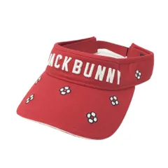 JACK BUNNY ジャックバニー  サンバイザー ドラミ 花柄 レッド系 FR [241003000731] ゴルフウェア ストスト