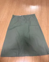レディース　Ｌサイズ　カーキカーゴスカート