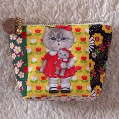 ハンドメイド ころりんミニミニポーチ コヤンイサムチョン☆両面ルミ