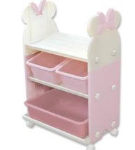 錦化成 ミニーマウス 4段 おもちゃ収納ラック トイステーション - メルカリ