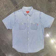 Supreme 17ss Stripe Denim Shirt SIZE-M シュプリーム ストライプ