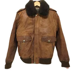 ユーズドフルギ USED古着 日本製 A-2 COW LEATHER BOMBER JACKET カウレザー ボンバー ジャケット メンズ 表記無 