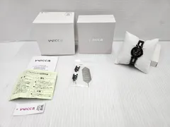 【中古品】 シチズン ウィッカ Wicca ソーラーテック シンプルアジャスト 腕時計 KP2-647-51 ブラック 〇YR-19583〇