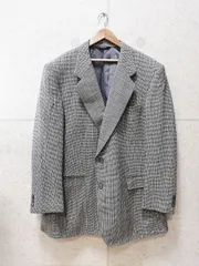 NINA RICCI ニナリッチ テーラードジャケット 肩パッド シングル 2B 総柄 長袖 グレー系 胸囲100 胴囲96 身長175サイズのサムネイル