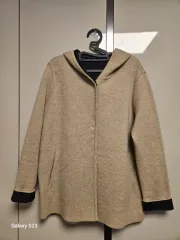 【タグ付き新品】KEITHキース　ウール、シルク混ロングコート　ベージュ タグ付き新品】KEITHキース ウール、シルク混ロングコート ベージュ