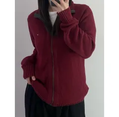 トミーヒルフィガー ニット ジップアップ