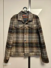 ザラ チェック パータン ショート ジャケット