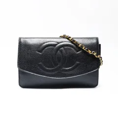 CHANEL シャネル ショルダーバッグ 4番台 1996年-1997年 ココマーク キャビアスキン チェーン ウォレット